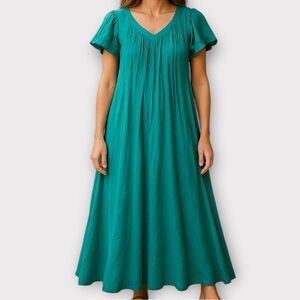 Vintage Amerikan Climax Women’s Dress Gauzy Maxi Flowy Boho Goddess 1970s 70s